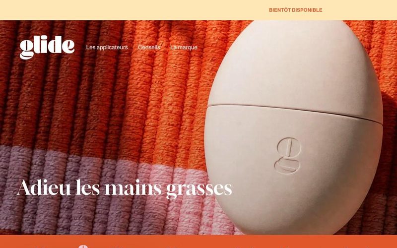 Site Glide, accueil